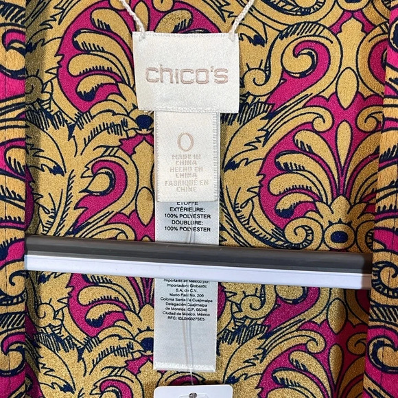 chico's Reversible Printed Kimono Size: O/S/4 - Picture 2 of 13